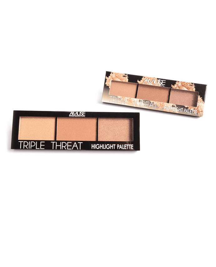Amuse Triple Threat Highlight Palette, COSMETIC