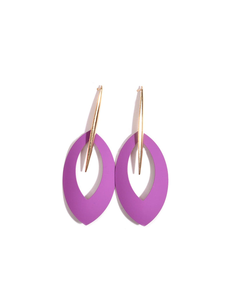 Colorful Oval Matte Earrings