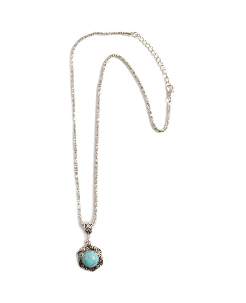 Flower Turquoise Necklace