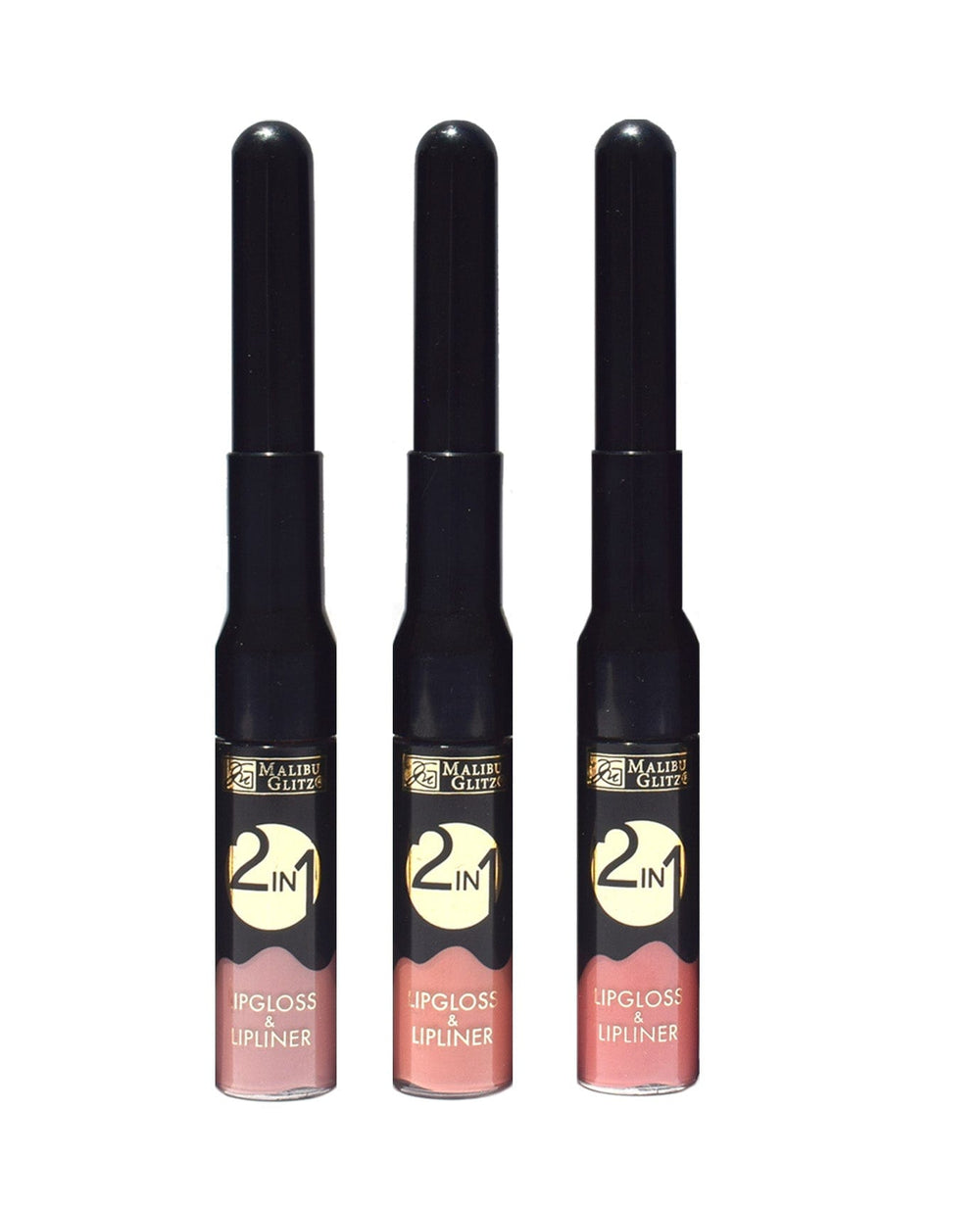 Malibu Glitz Neutral 2 in 1 Lip Gloss