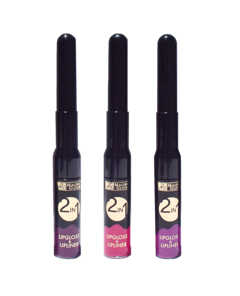 Malibu Glitz Bright 2 in 1 Lip Gloss