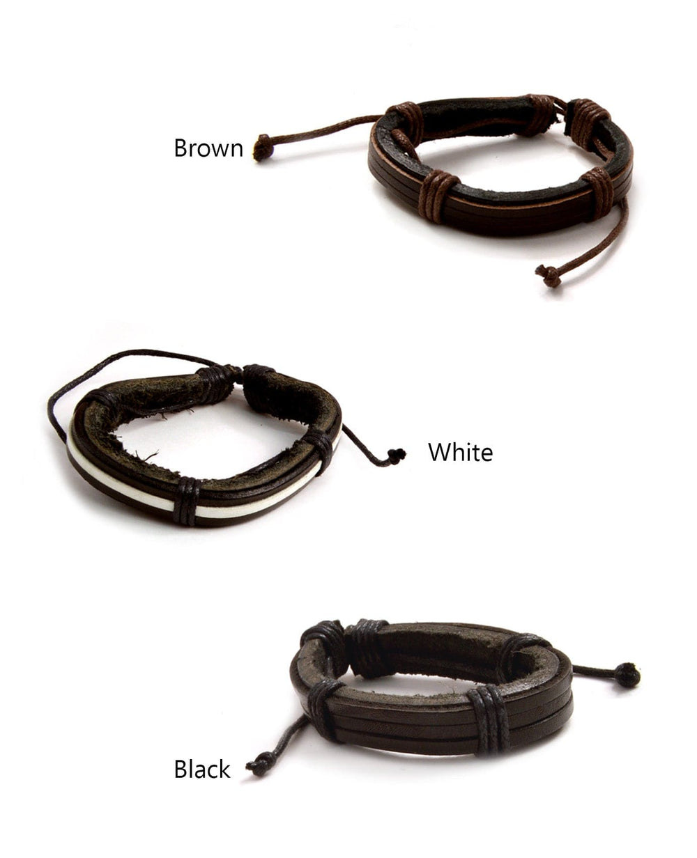 Line Leather Bracelet