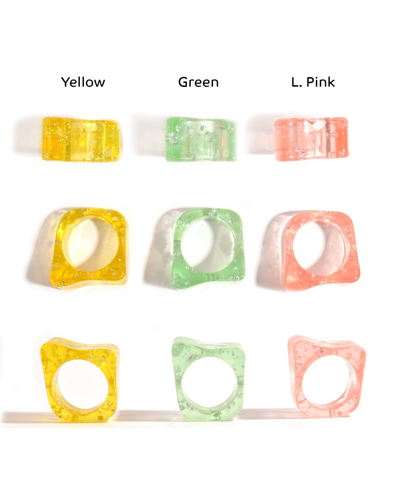 Akrilic Rings Colorful Acrylic Rings – CHERRIE