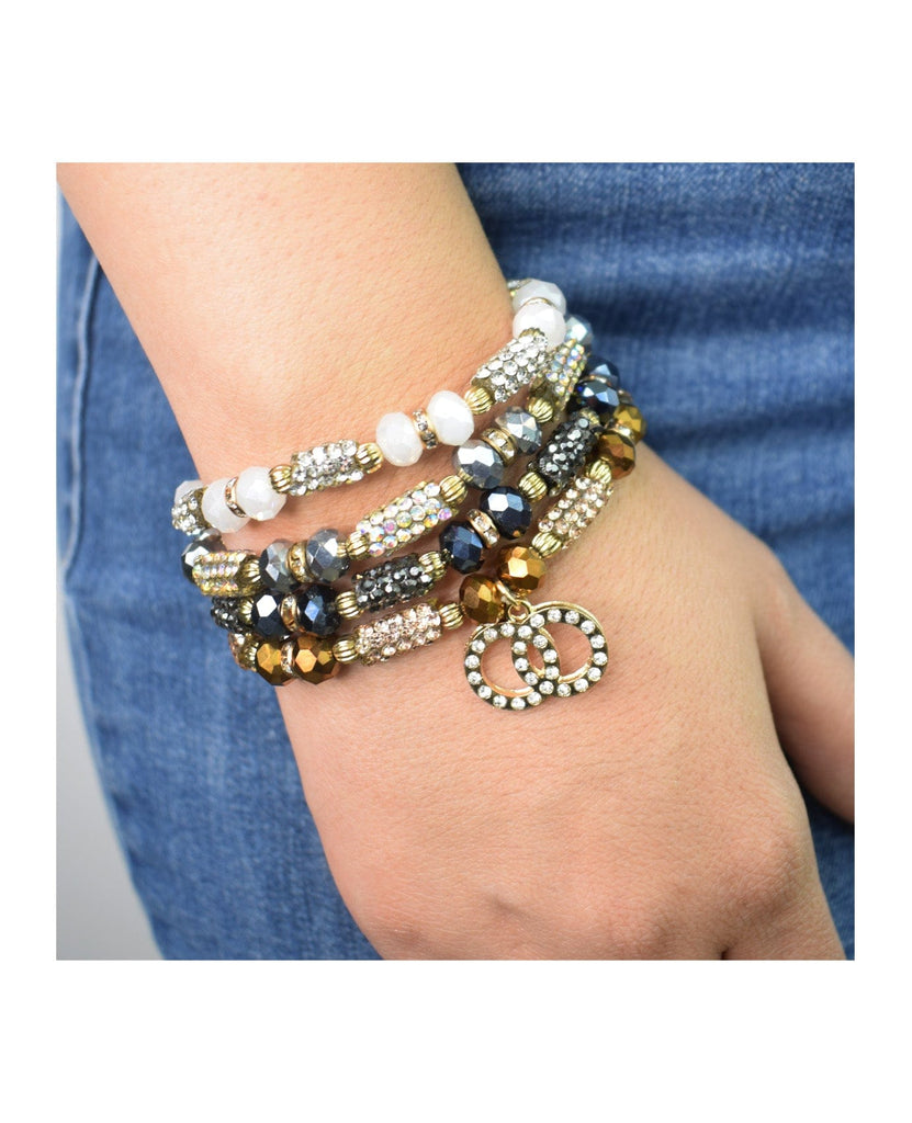 Earth] Eco-friendly Gemstone 6mm Beads Bracelet – Meaning Less Art Inc.