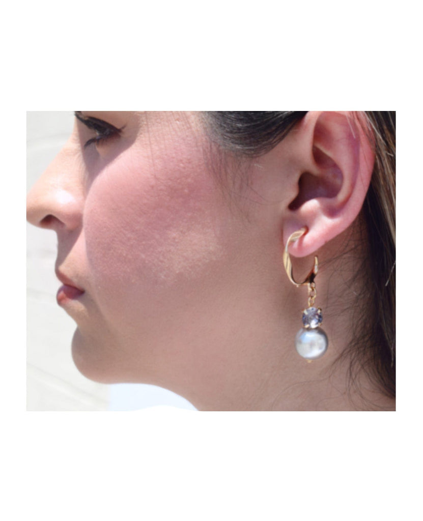 Enchanted Pearl Hoop Earrings