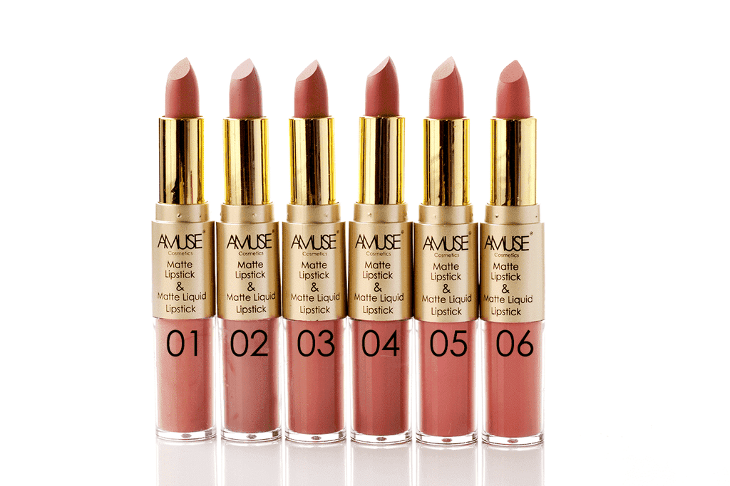 Amuse Duality Matte Lipstick - 12 Shades, COSMETIC