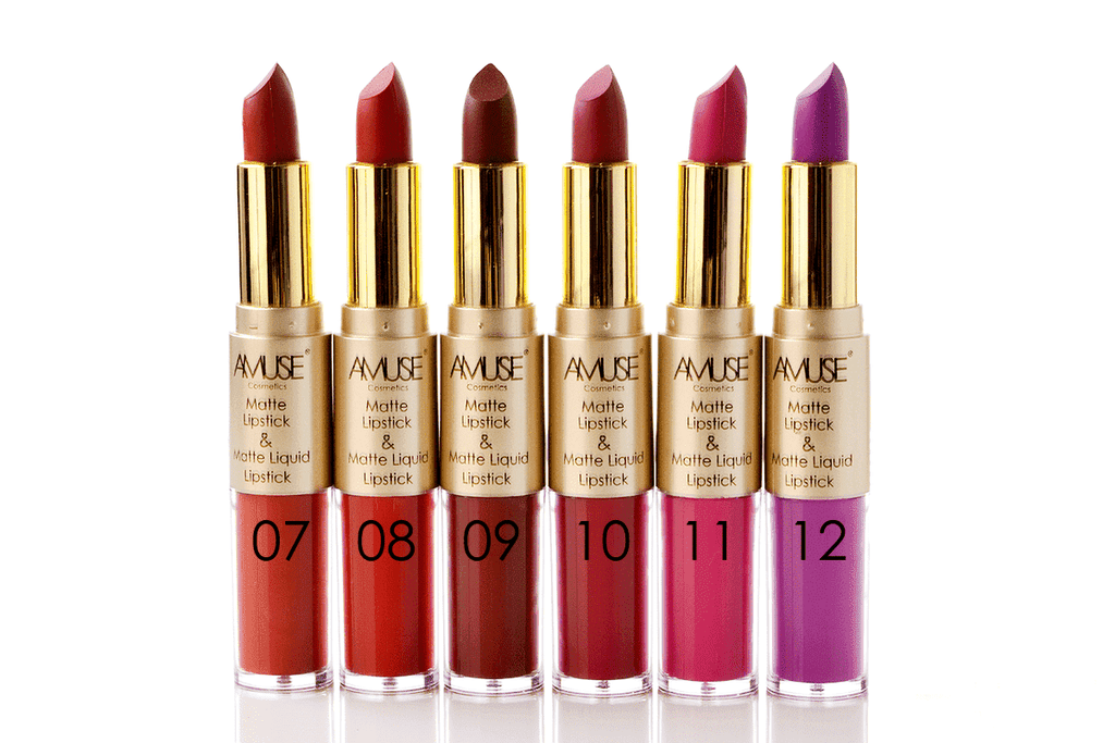 Amuse Duality Matte Lipstick - 12 Shades, COSMETIC