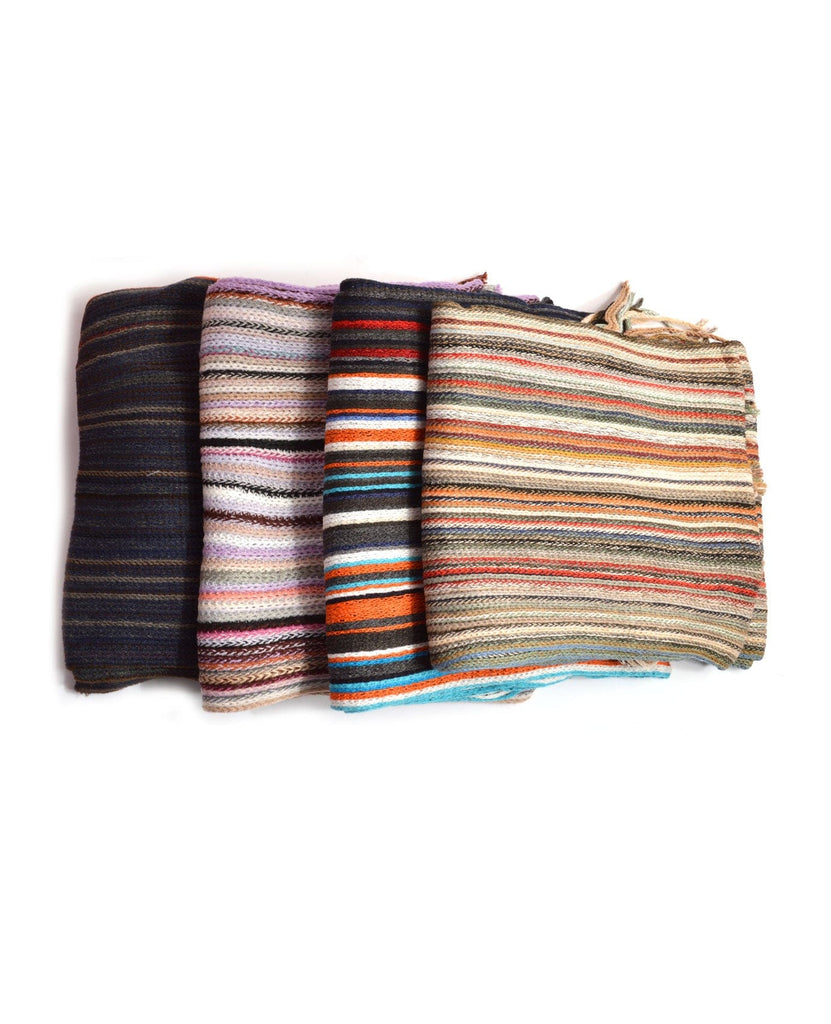 Surprise Striped Woven Scarf