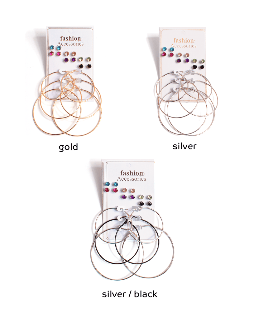 Magic Color Hoop Earring Set