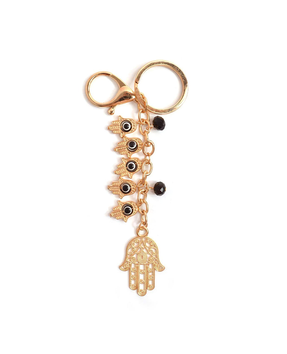 Hamsa Hand Beads Keychain