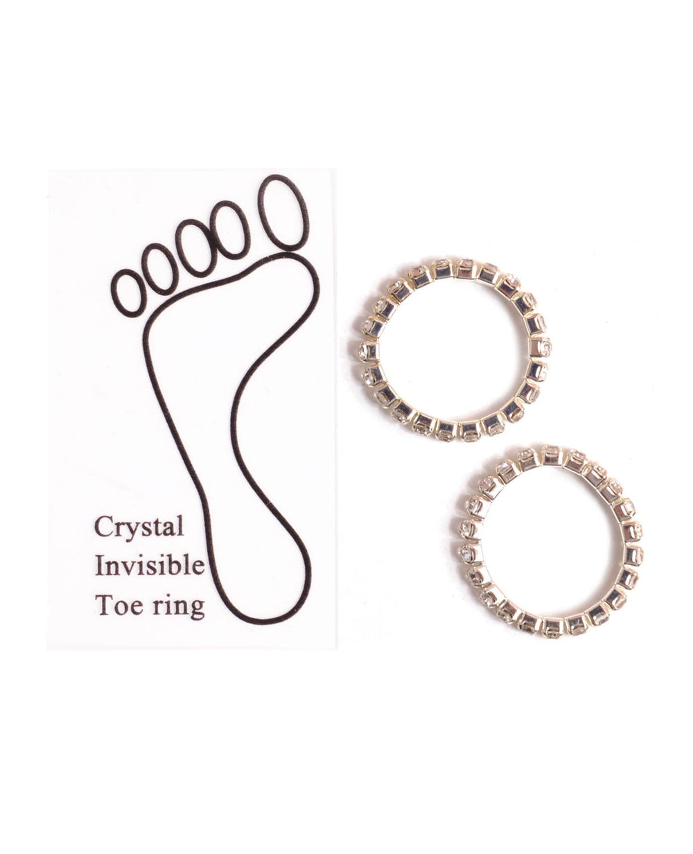Bright Elastic Crystal Toe Ring