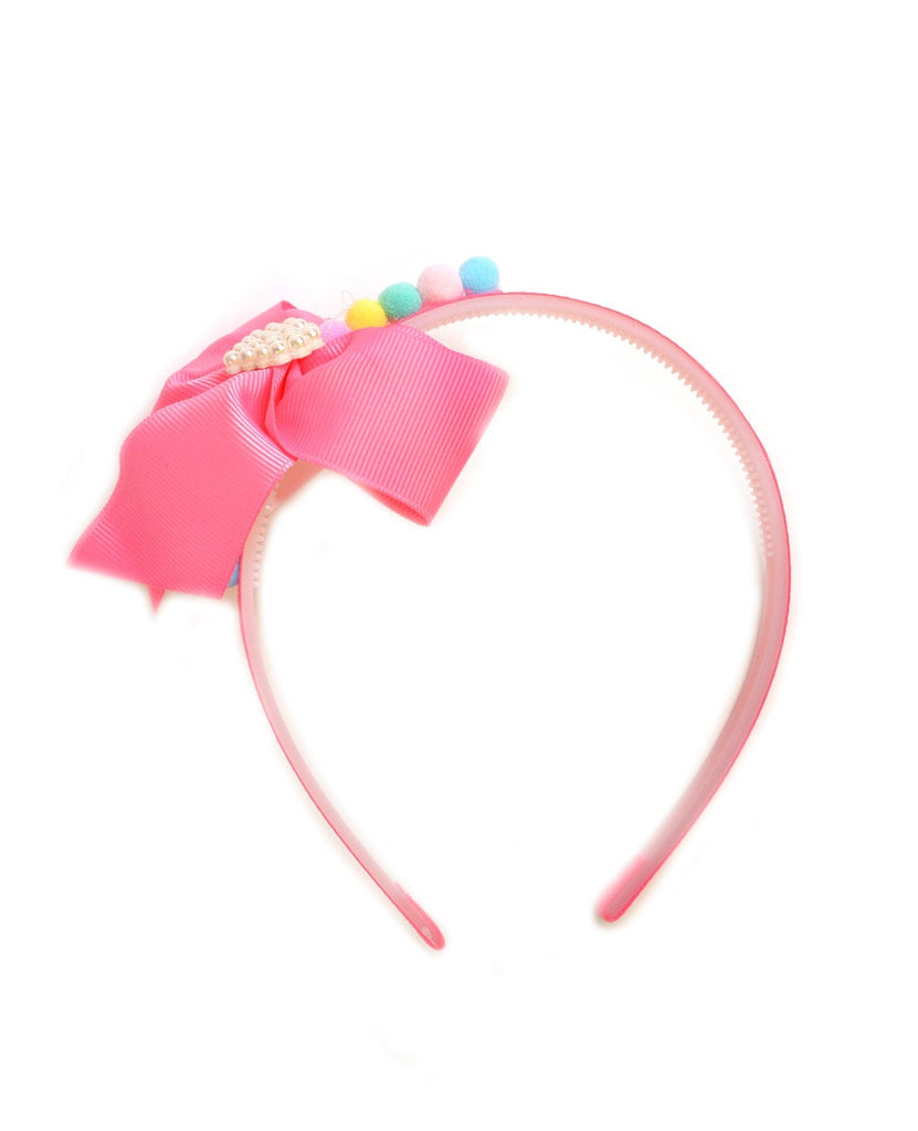 pink bow headband