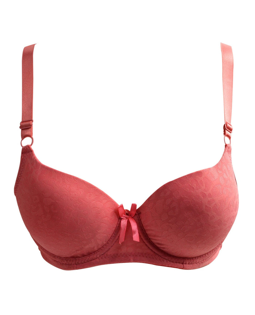 Chantilly Lace Bra And Brief Set - Red - Just $9