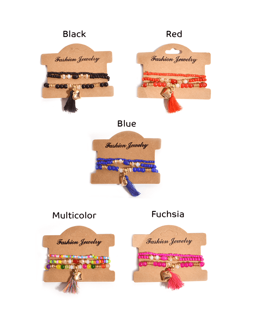 color beads bracelet sets