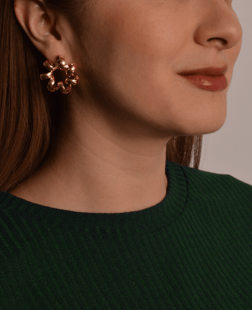 Metal Scrunchie Earrings