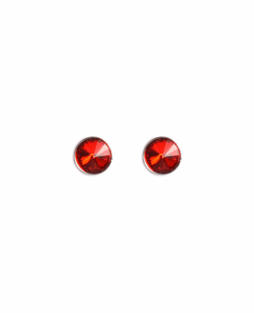 red stud earrings
