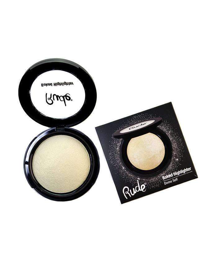 Rude Baked Highlighter- Divine Self, COSMETIC