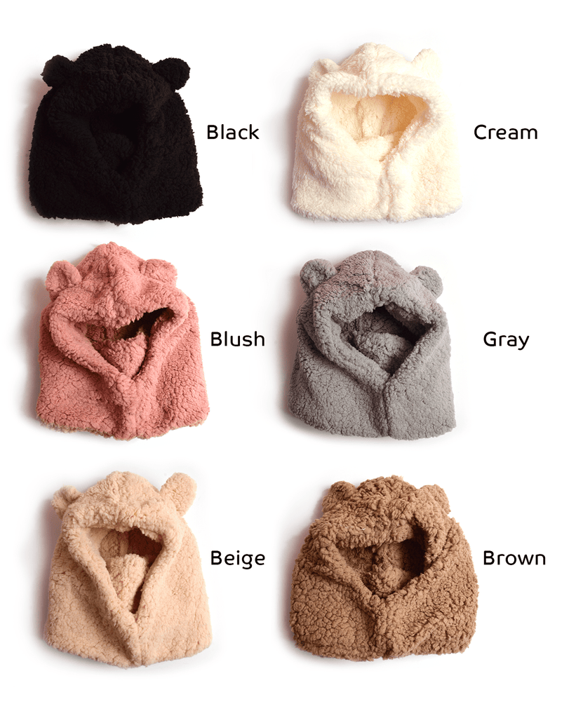 Fuzzy Bear Winter Hat