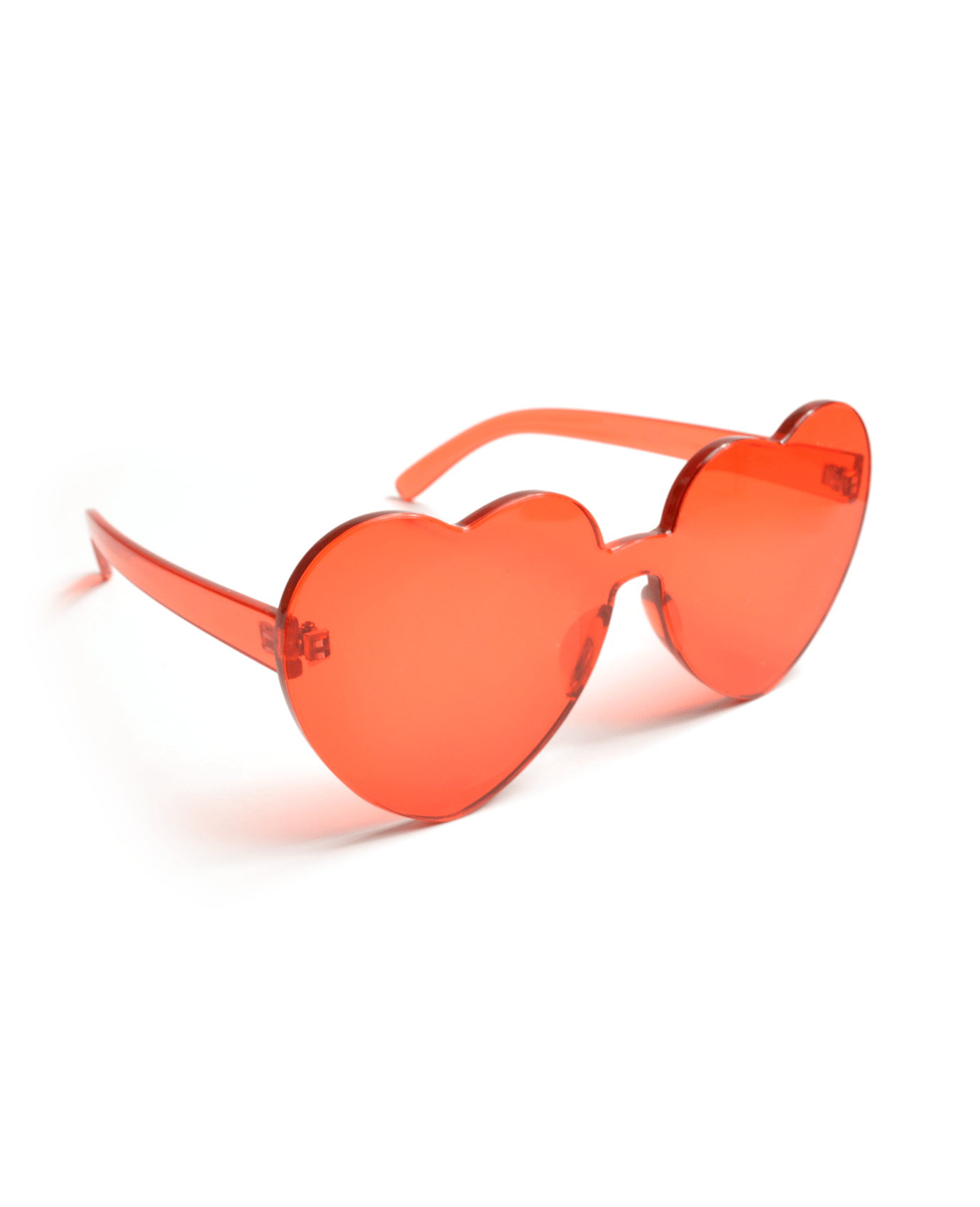Orange online heart sunglasses