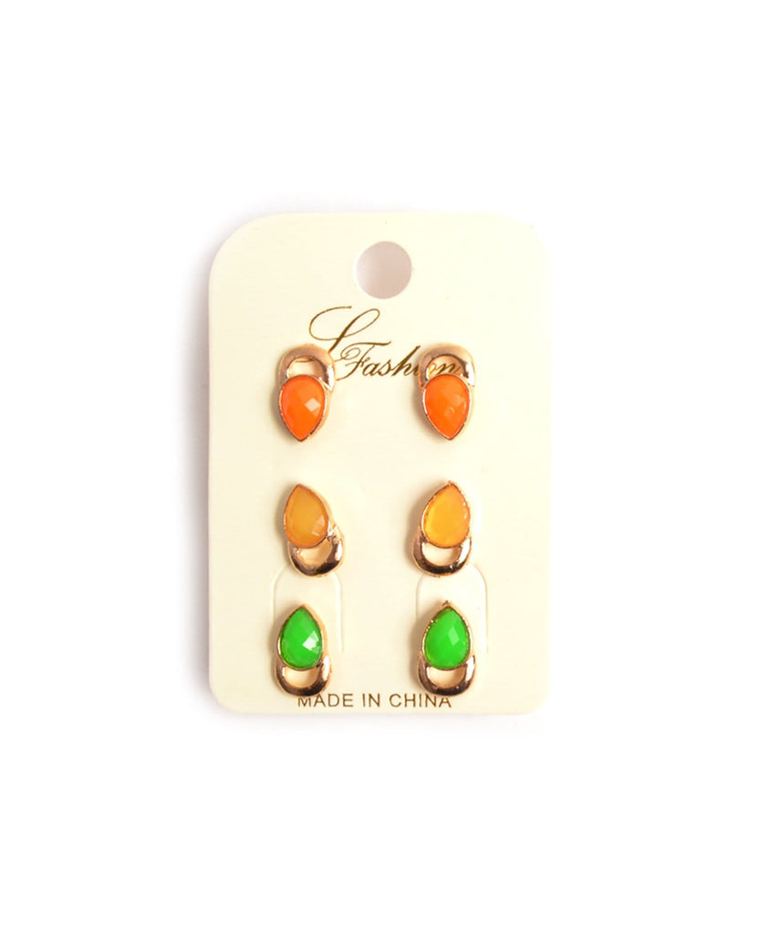 colorful stud earrings