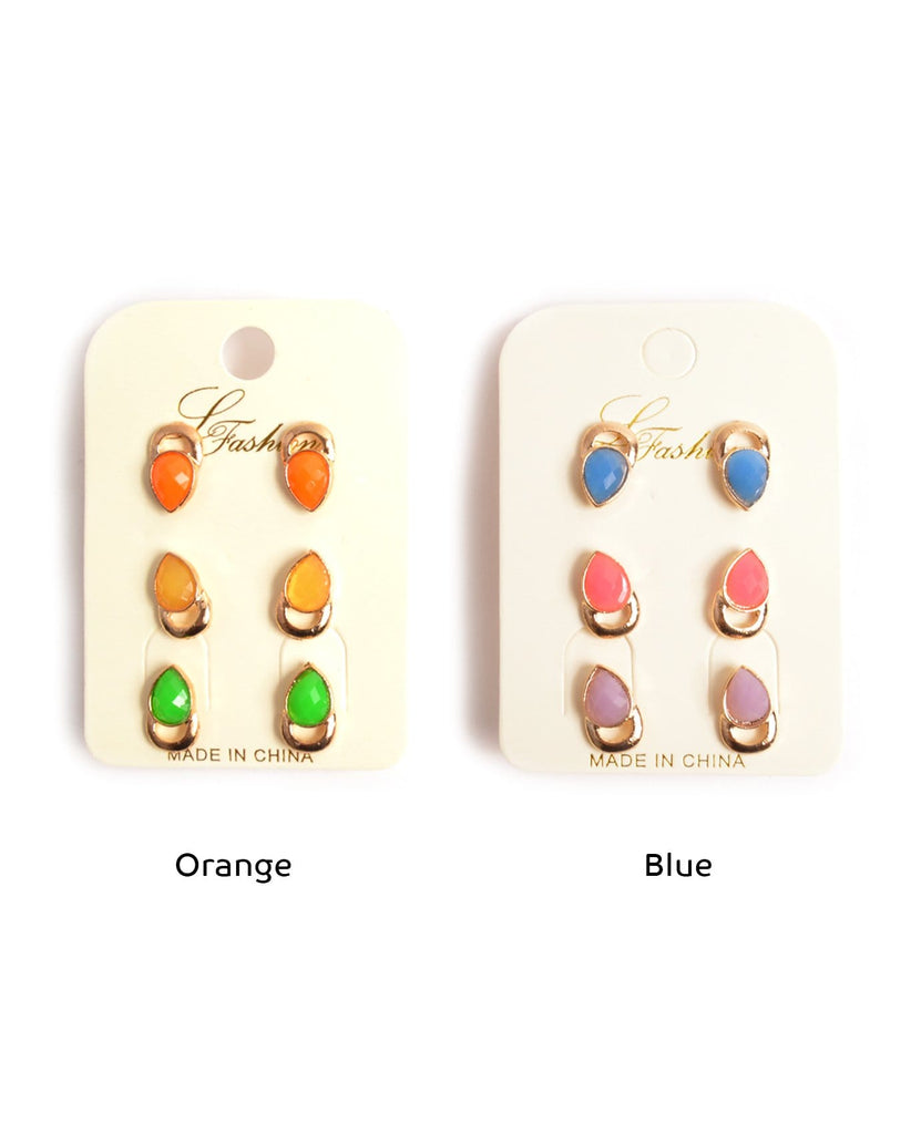 colorful stud earrings