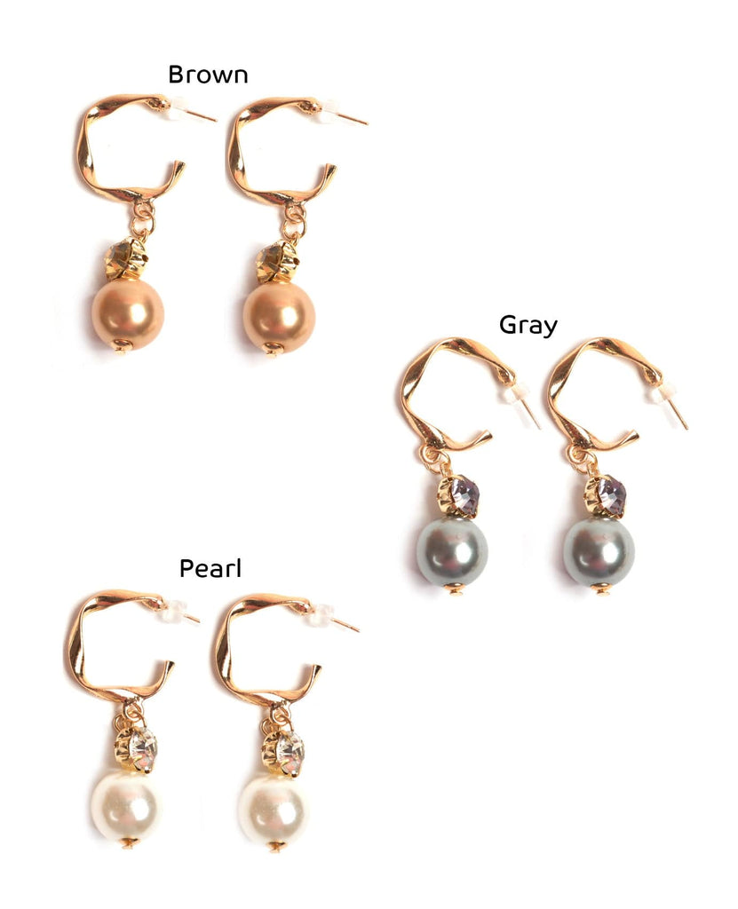 Enchanted Pearl Hoop Earrings