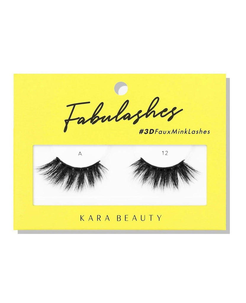Kara Beauty 3D faux mink eyelash-A12