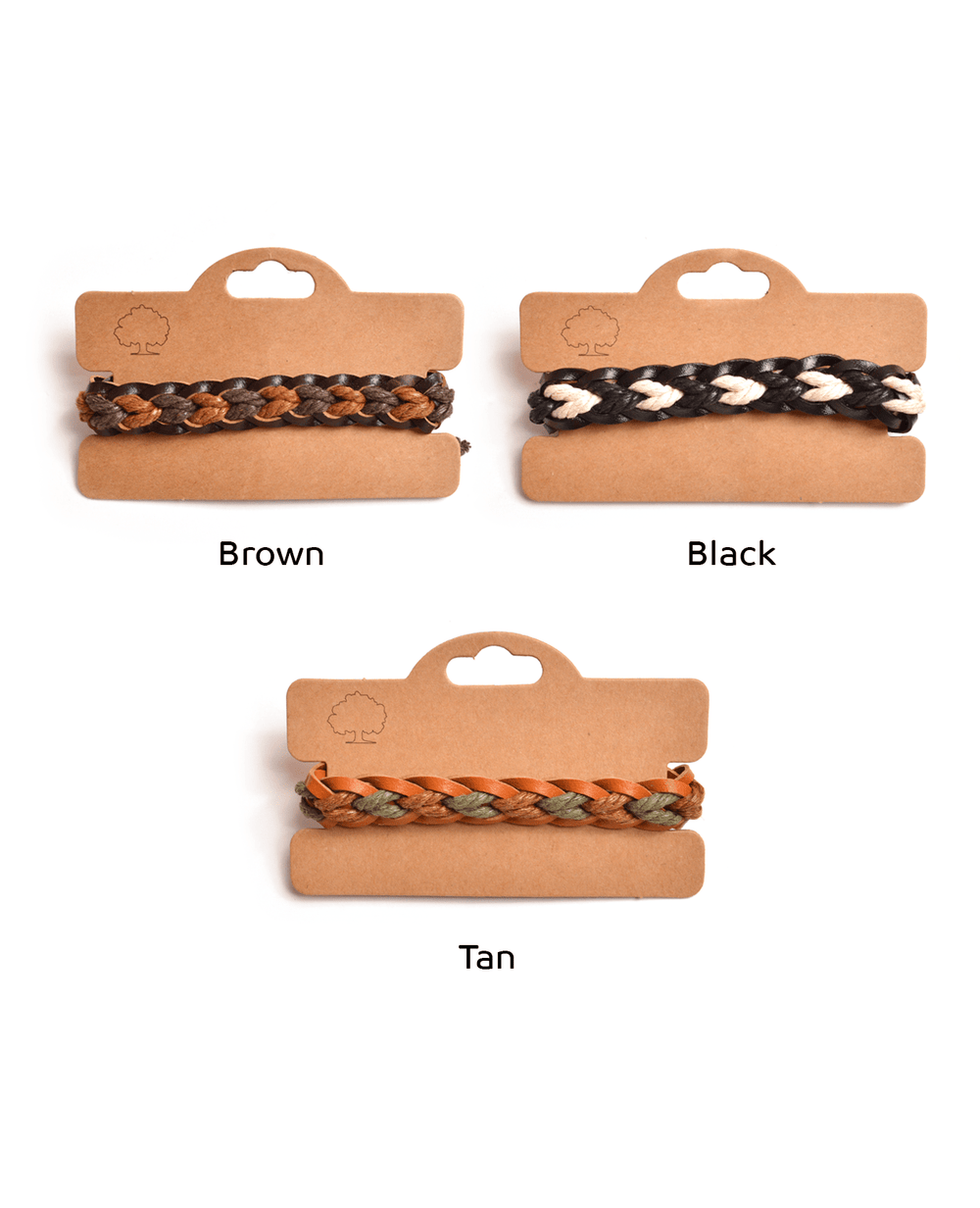 Mystery  Braided Leather Bracelet