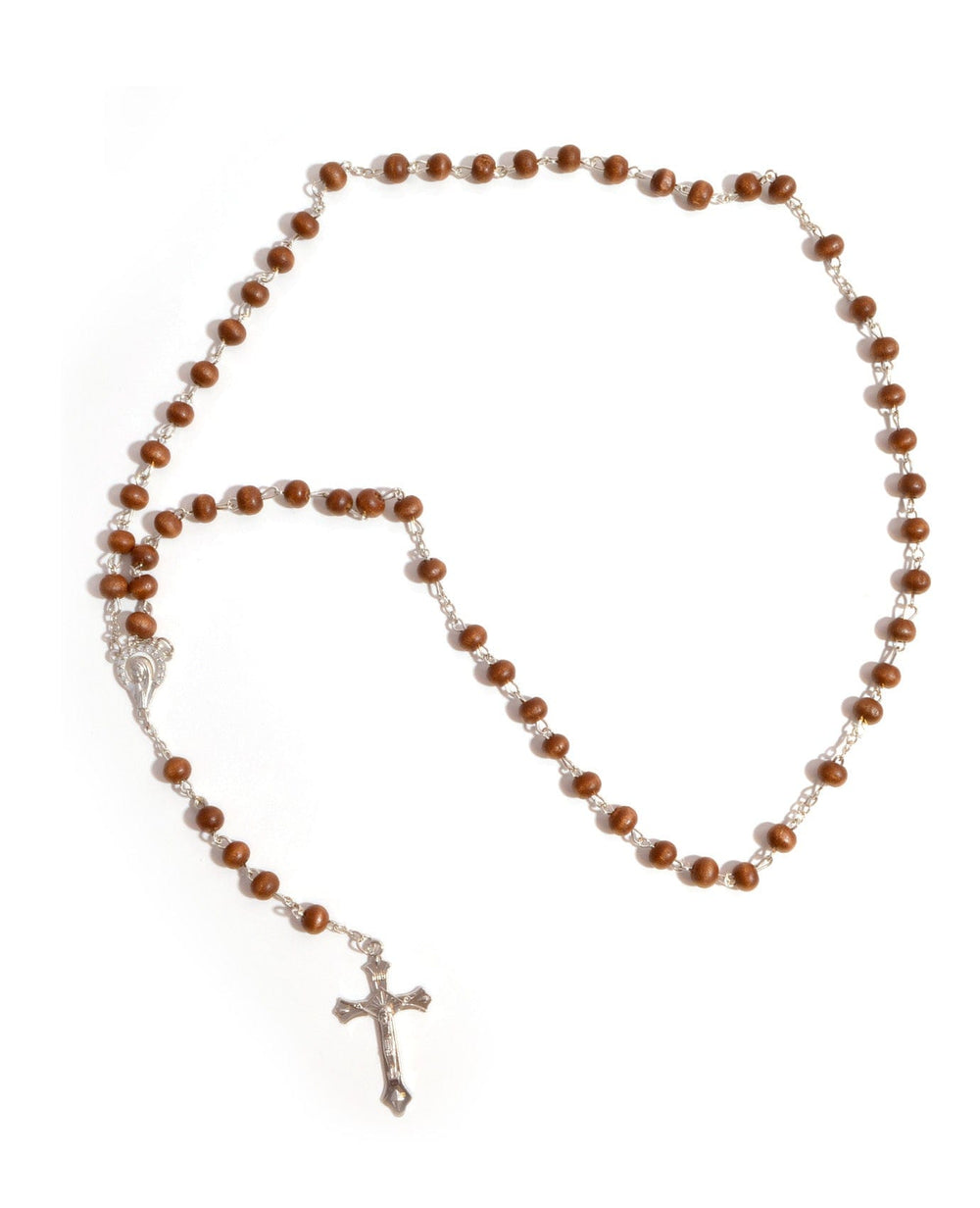 Vintage Rosary Wood Bead