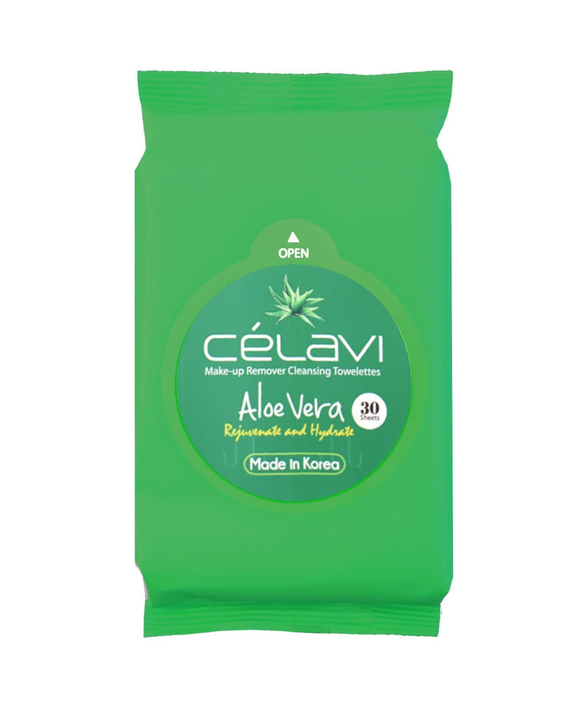 Celavi Make-Up Remover Cleansing Towelettes- Aloe Vera