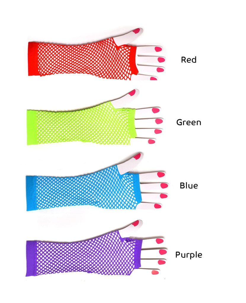  Long Fishnet Gloves
