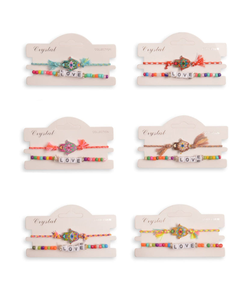 colorful hamsa bracelet